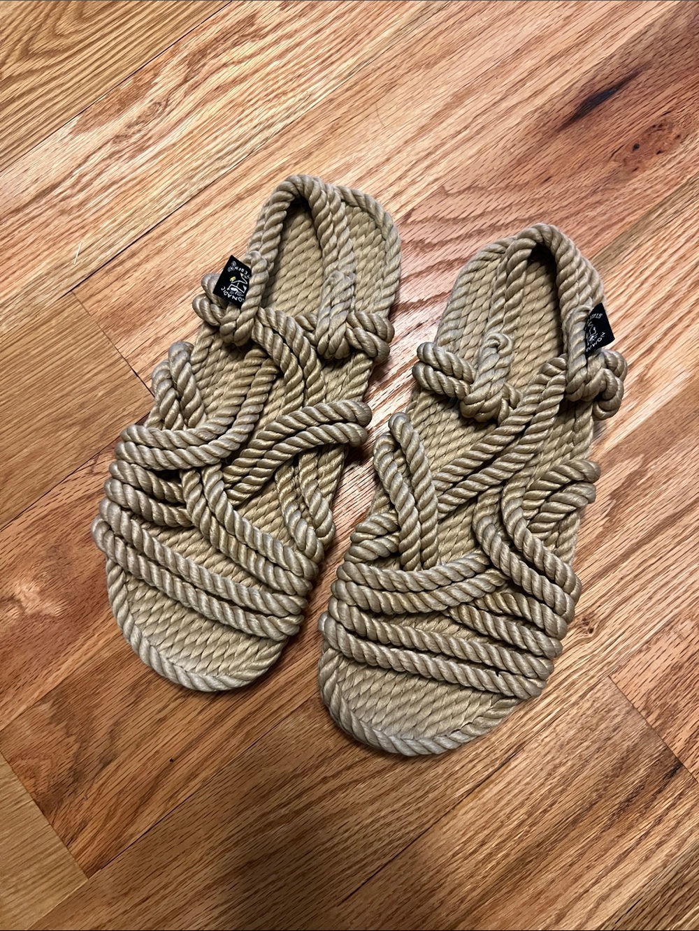 Nomadic State of Mind-  Twisted Rope Sandal in Camel